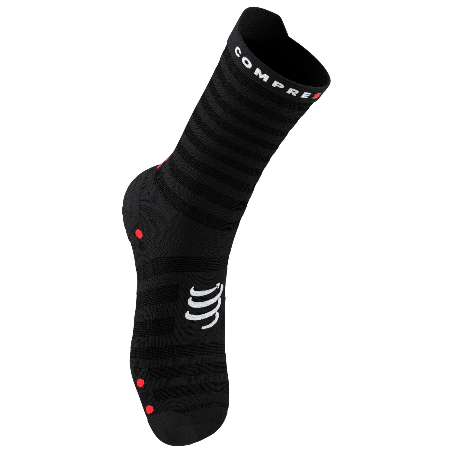 

Носки для бега Compressport Pro Racing Socks V4.0 Ultralight Run High, цвет Black/Red
