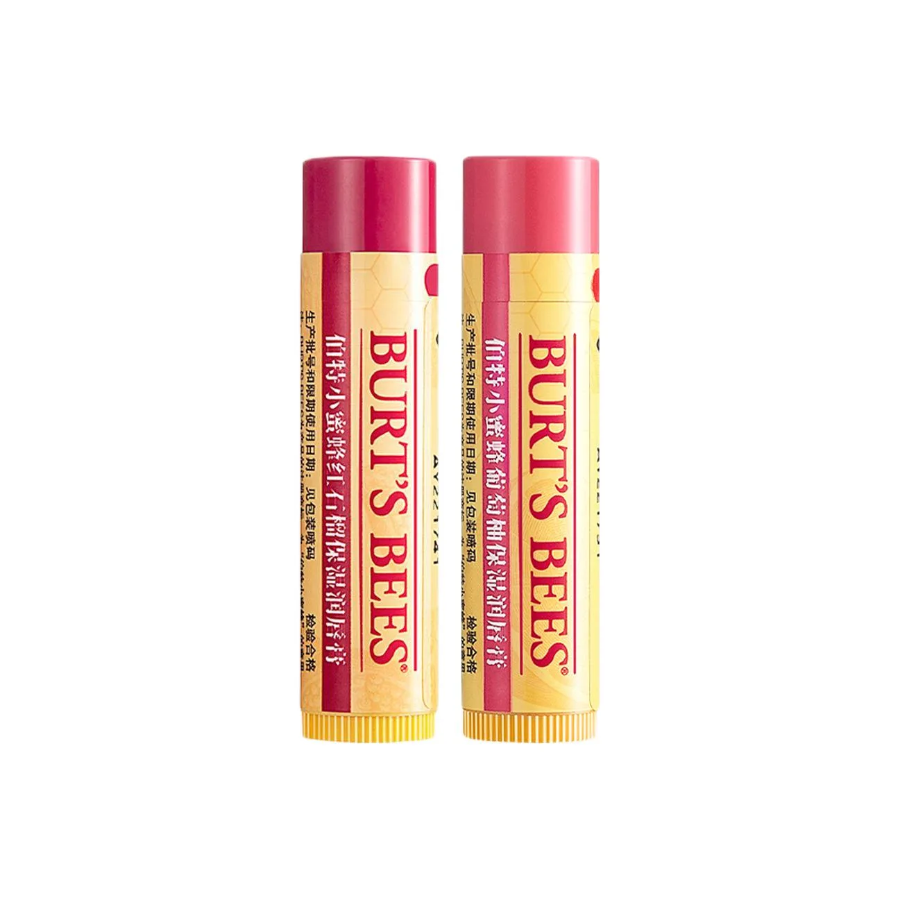 BURT'S BEES Бальзам для губ American Bert Bee Ace увлажняющий, предотвращает сухость и трещины, 4.25 г, Grapefruit+Red Pomegranate