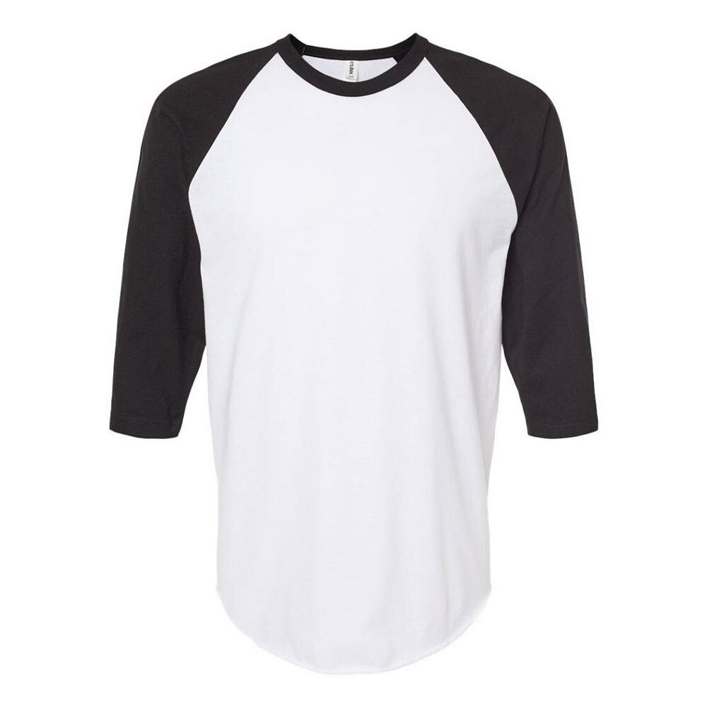 

Футболка унисекс Tultex из тонкого джерси реглан, цвет White And Black