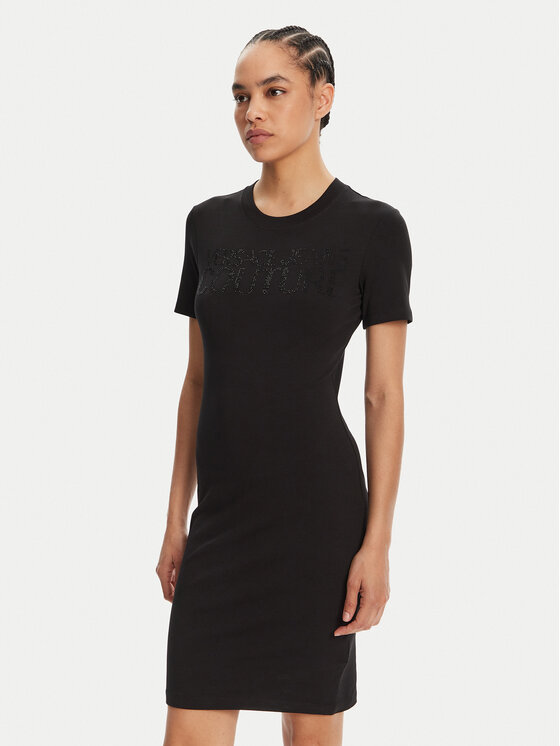 

Платье облегающего кроя для повседневной носки 78HAOS04 Versace Jeans Couture, черный