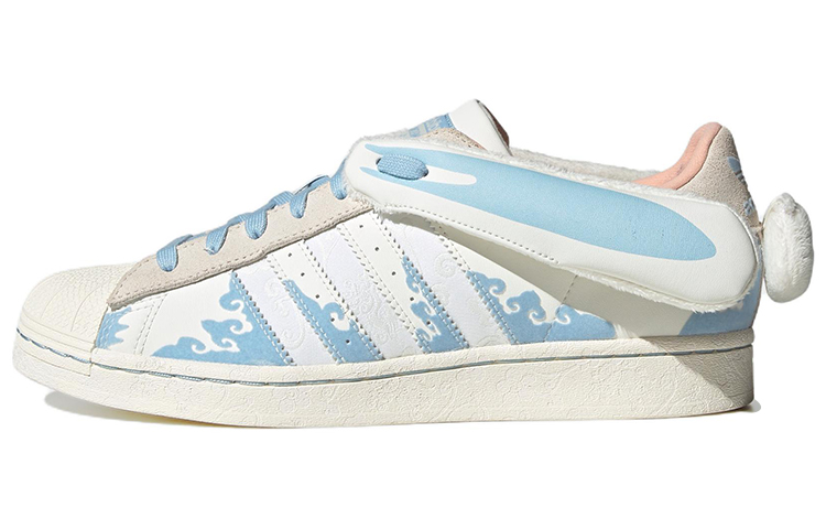 

Кроссовки Adidas Originals Originals Superstar Papercut X Melting Sadness 'White Blue'