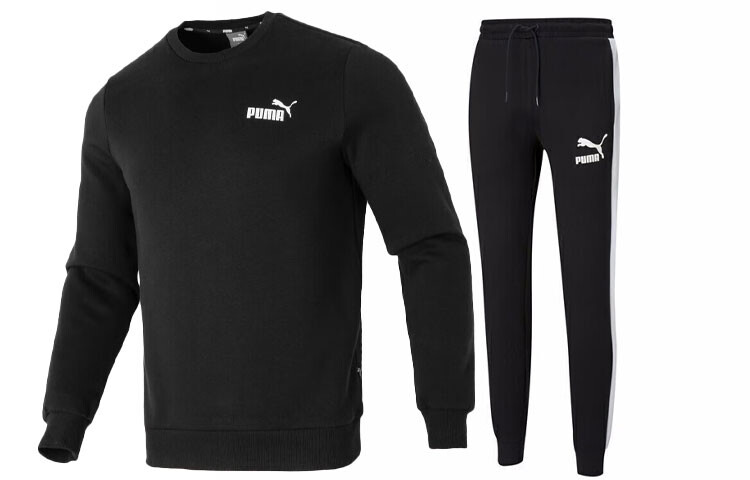 

Мужская повседневная спортивная одежда Puma, цвет Black and Black