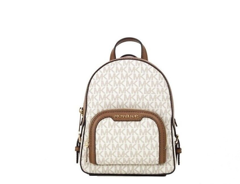 

Сумка-рюкзак Jaycee XS Vanilla Signature из ПВХ с карманом-молнией через плечо Michael Kors