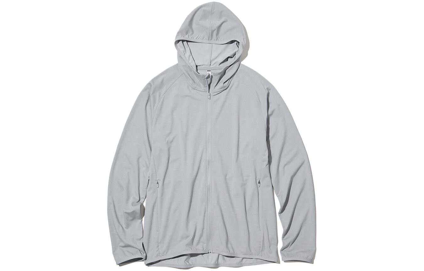 

Солнцезащитная одежда для мужчин Ink Wash Grey Uniqlo, черный