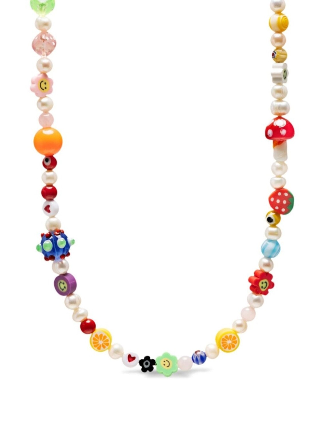 

Чокер с бусинами Nialaya Jewelry, белый