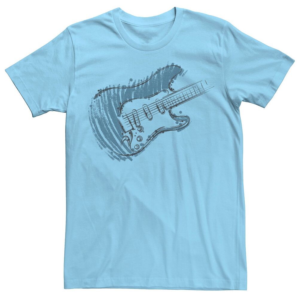 

Мужская синяя футболка Guitar Art Licensed Character, цвет Light Blue