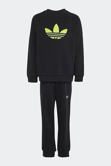 Костюм детский из трикотажа Adidas Originals, черный — фото 2