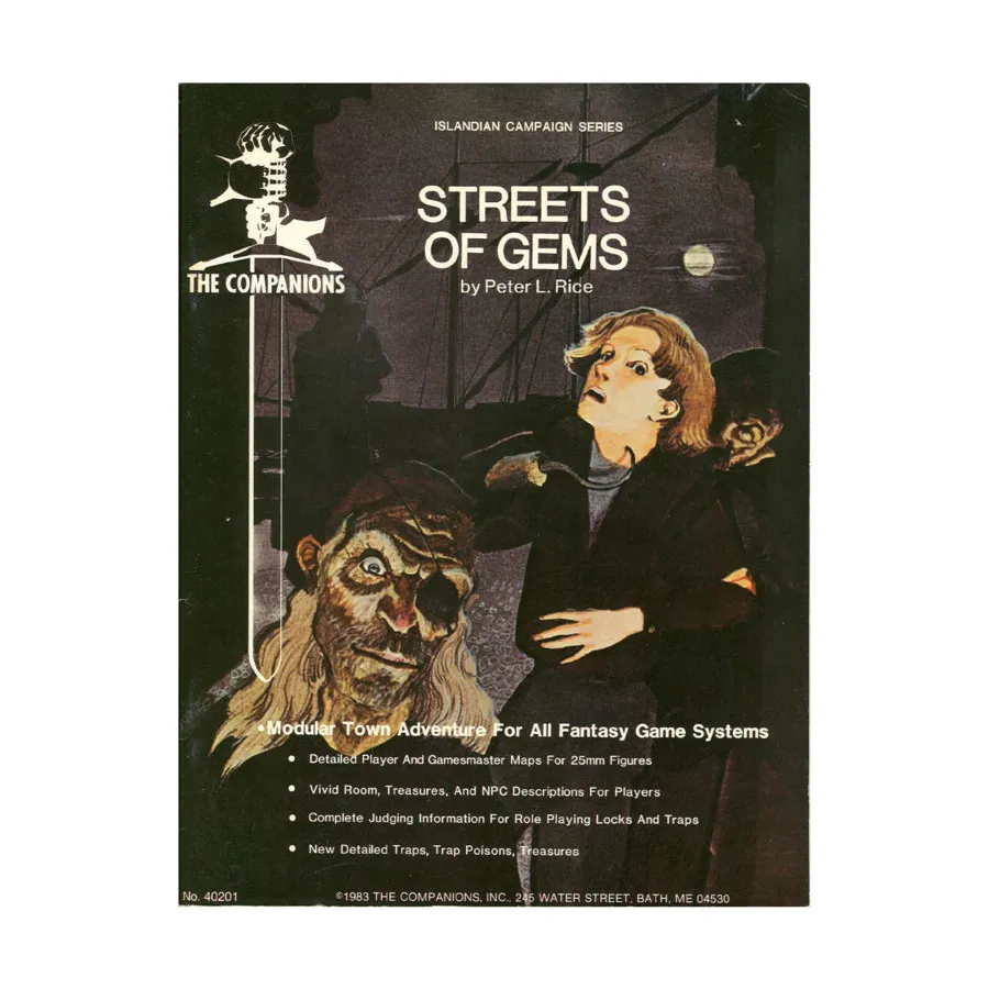 

Модуль Streets of Gems, Fantasy Supplements (The Companions)