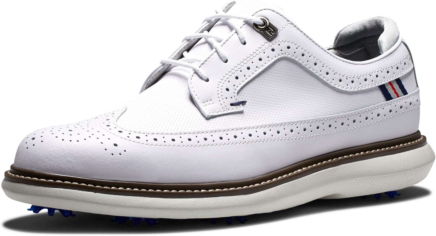 

Мужские гольф-кроссовки Footjoy Traditions - предыдущая модель с закрытым носком, белый/серый