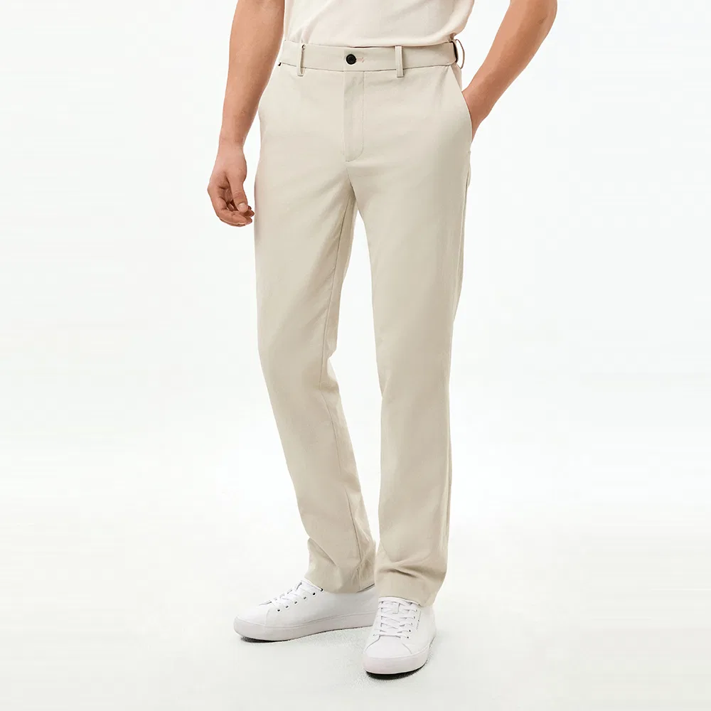 Мужские весенние брюки Denton Fit бежевые от Tommy Hilfiger — фото 3