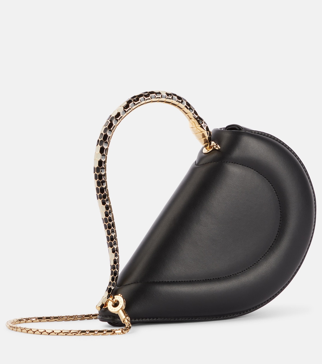 Кожаная сумка-тоут Serpenti Cuore 1968 Bvlgari, черный — фото 4