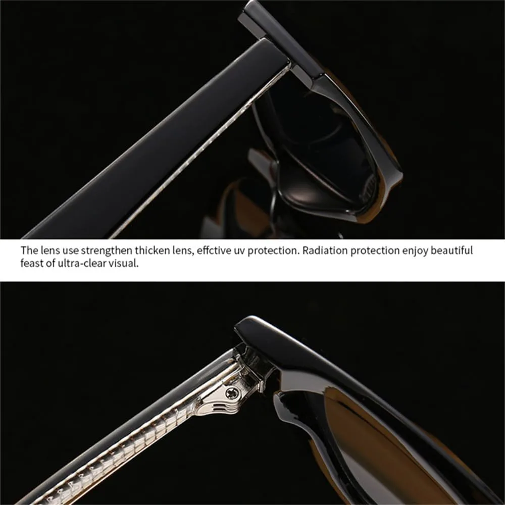 

Солнцезащитные очки Polygon Cat Eye с двойным цветовым переходом, женские, ретро, ​​градиентные, с защитой от УФ-излучения UV400, мужские солнцезащитные очки VFDHN, 6