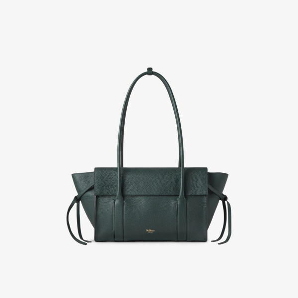 

Мягкая кожаная сумка-тоут Small Bayswater Mulberry, зеленый