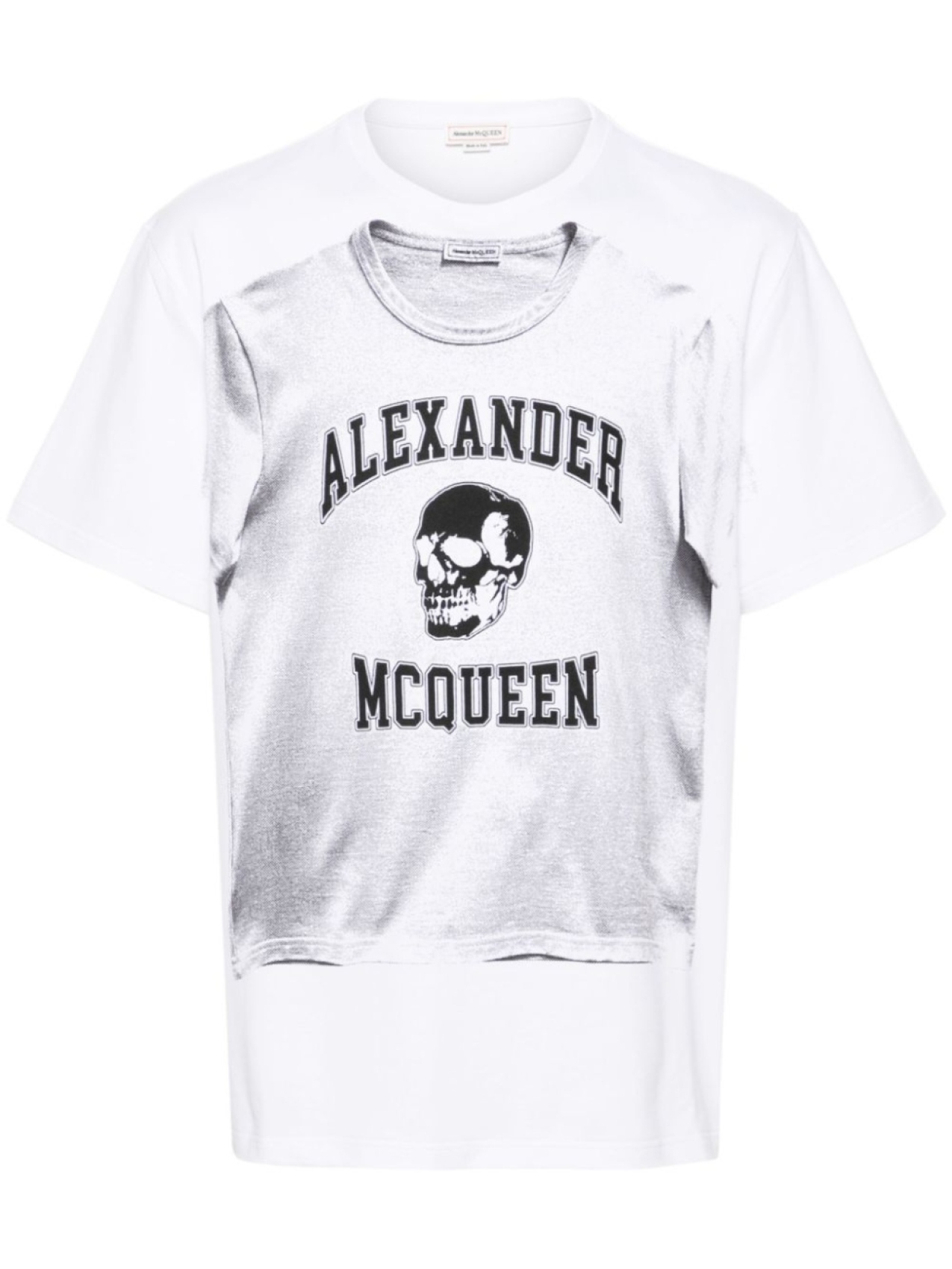 

Alexander McQueen футболка из хлопка с графическим принтом, белый