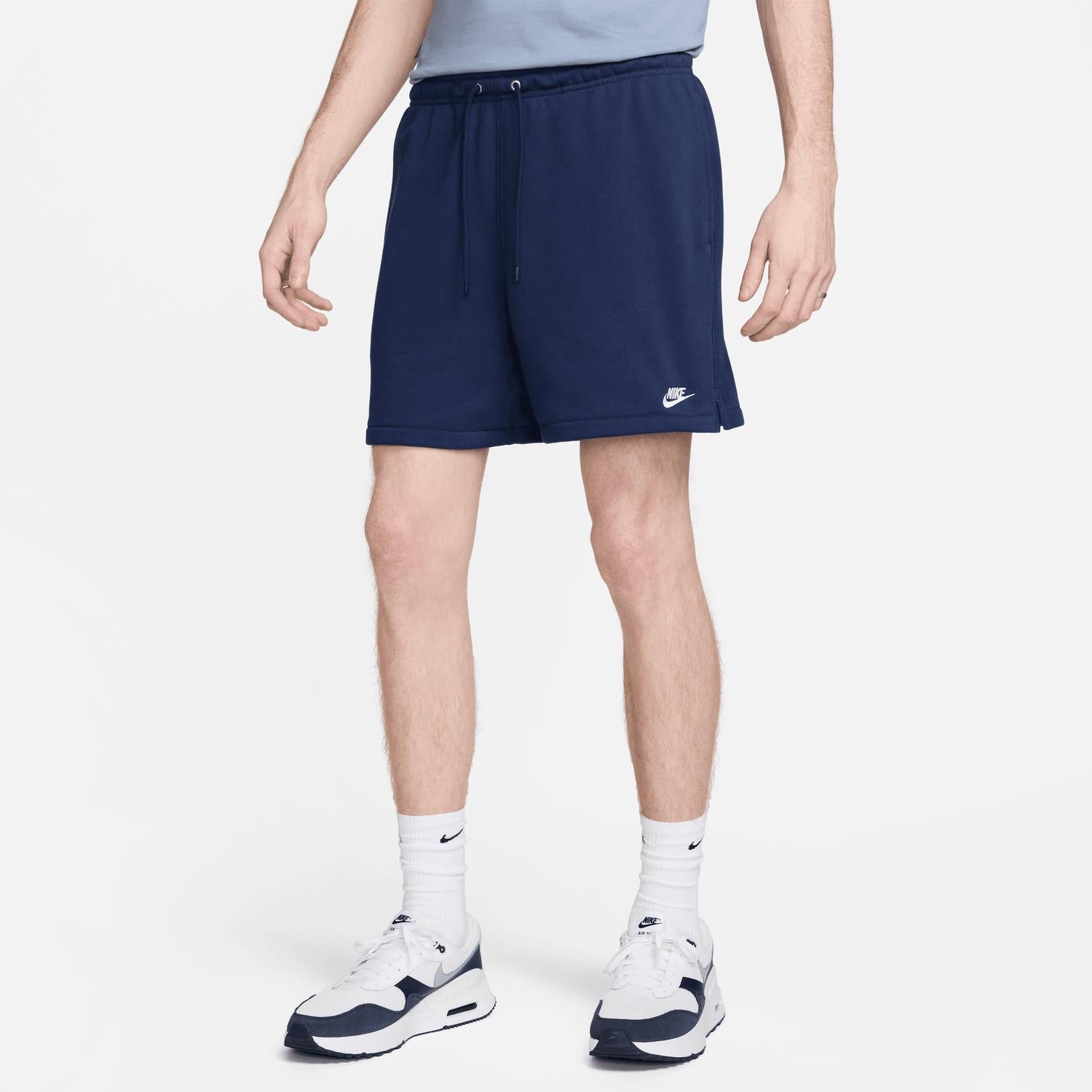 

Мужские клубные шорты French Terry Flow в цвете Midnight Navy/white Nike