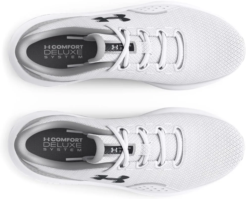Мужские беговые кроссовки Under Armour UA Charged Surge 4, White Halo Grey Black — фото 4