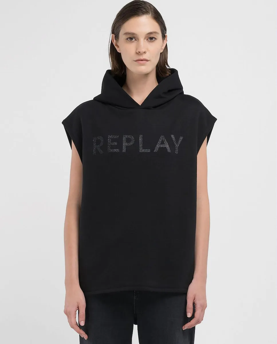 

Женская толстовка без рукавов Replay, черный