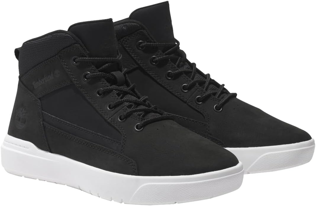 

Timberland мужские кроссовки Allston Mid на шнуровке, Black Nubuck