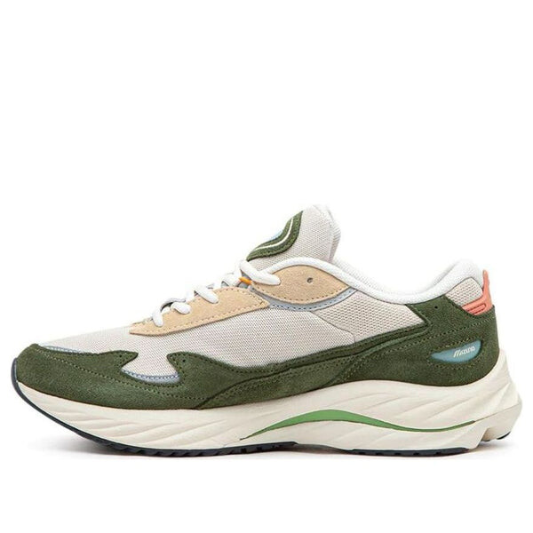 

Кроссовки sports style wave rider 'white green' Mizuno, зеленый