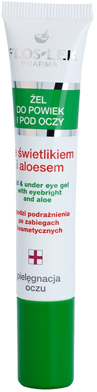 

Гель для кожи вокруг глаз с очанкой и алоэ вера Floslek Pharma, 15 мл