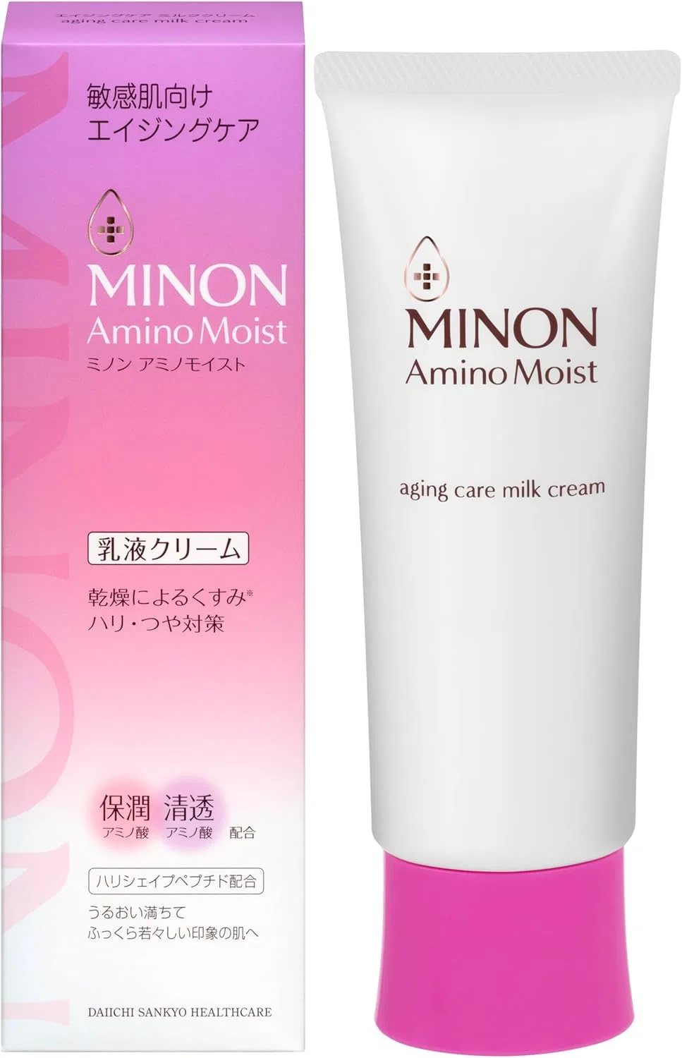 Дневной крем Minon Amino Moist Aging Care Milk Cream 100 г, с пробником — фото 2