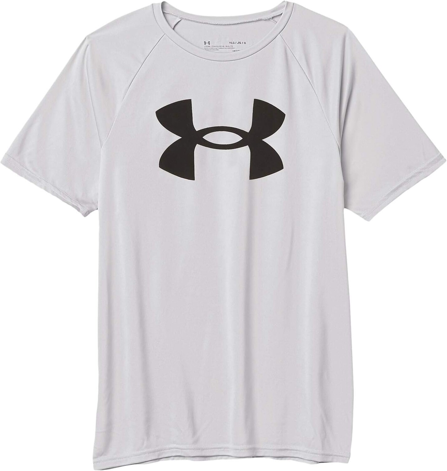 

Tech Big Logo с коротким рукавом (Big Kids) Under Armour, цвет Mod Gray Light Heather/Black