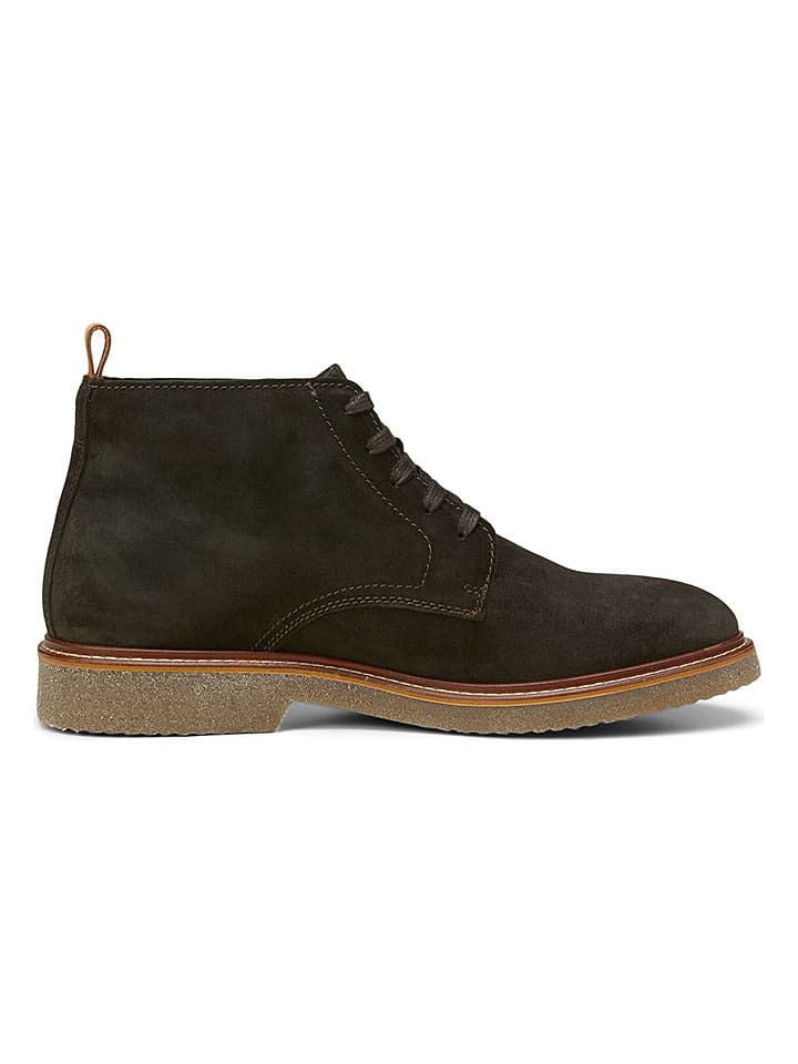 Marc O'Polo Shoes Кожаные туфли на шнуровке "Линус" коричневого цвета — фото 3
