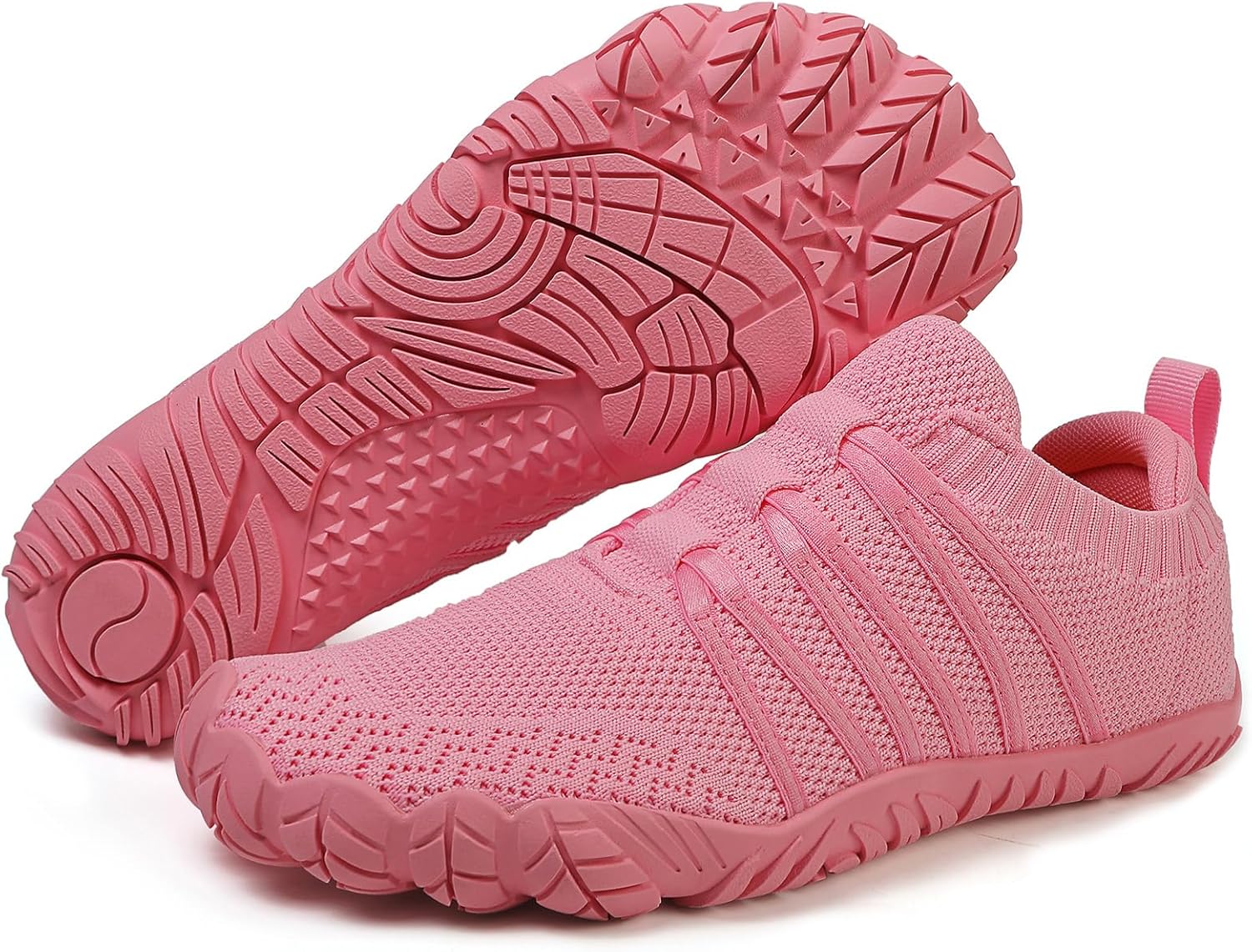 

Мужские и женские босоножки-обувь без каблука, мокасины для воды с широкой носочной частью, обувь с нулевым перепадом, минималистичная обувь, идеальная для прогулок, походов и заземляющих занятий Brykan, розовый