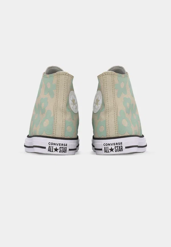 Кроссовки высокие Converse Chuck Taylor All Star Bubble Flowers, цвет серо-зеленый/тимьян/белый — фото 4