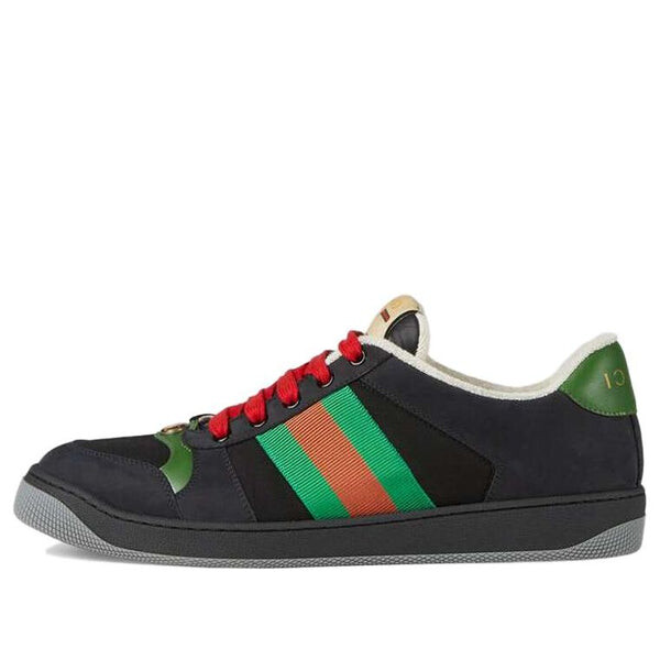

Кроссовки screener suede 'black green' Gucci, черный