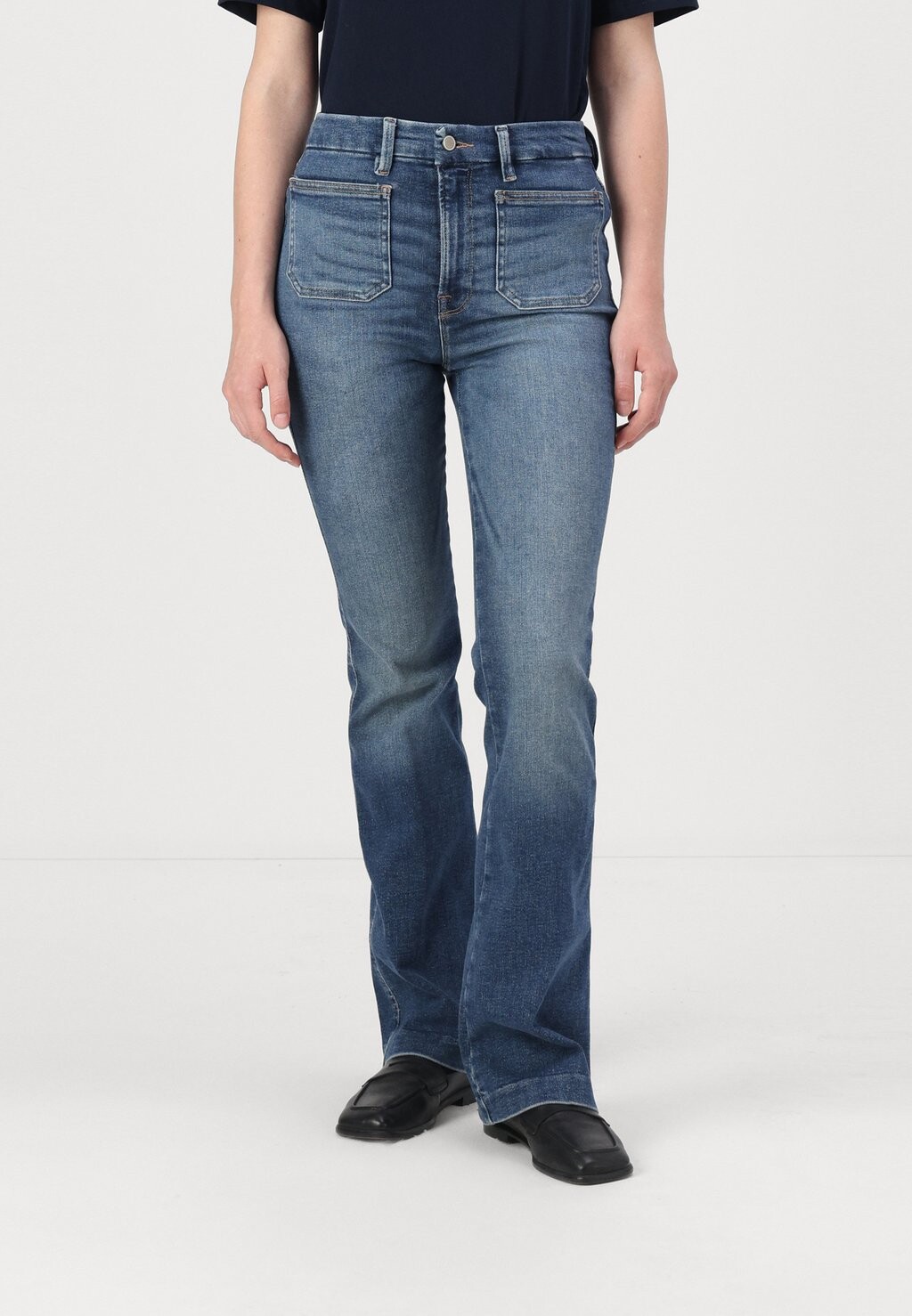 

Джинсы Bootcut GOOD CURVE Good American, синий деним