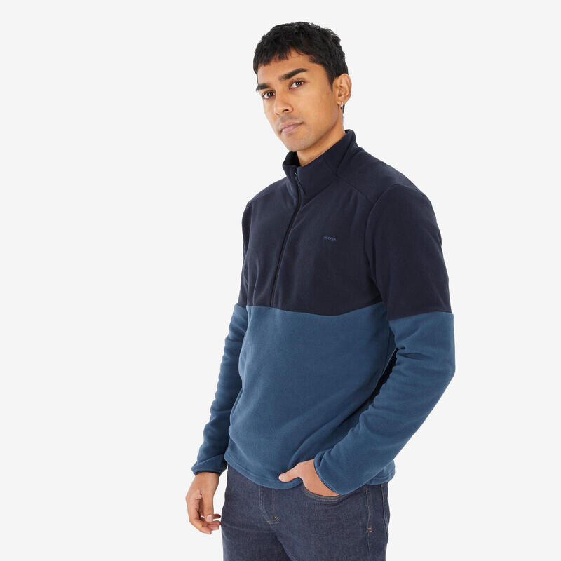 

Мужской флис Quechua, цвет midnight blue/asphalt blue