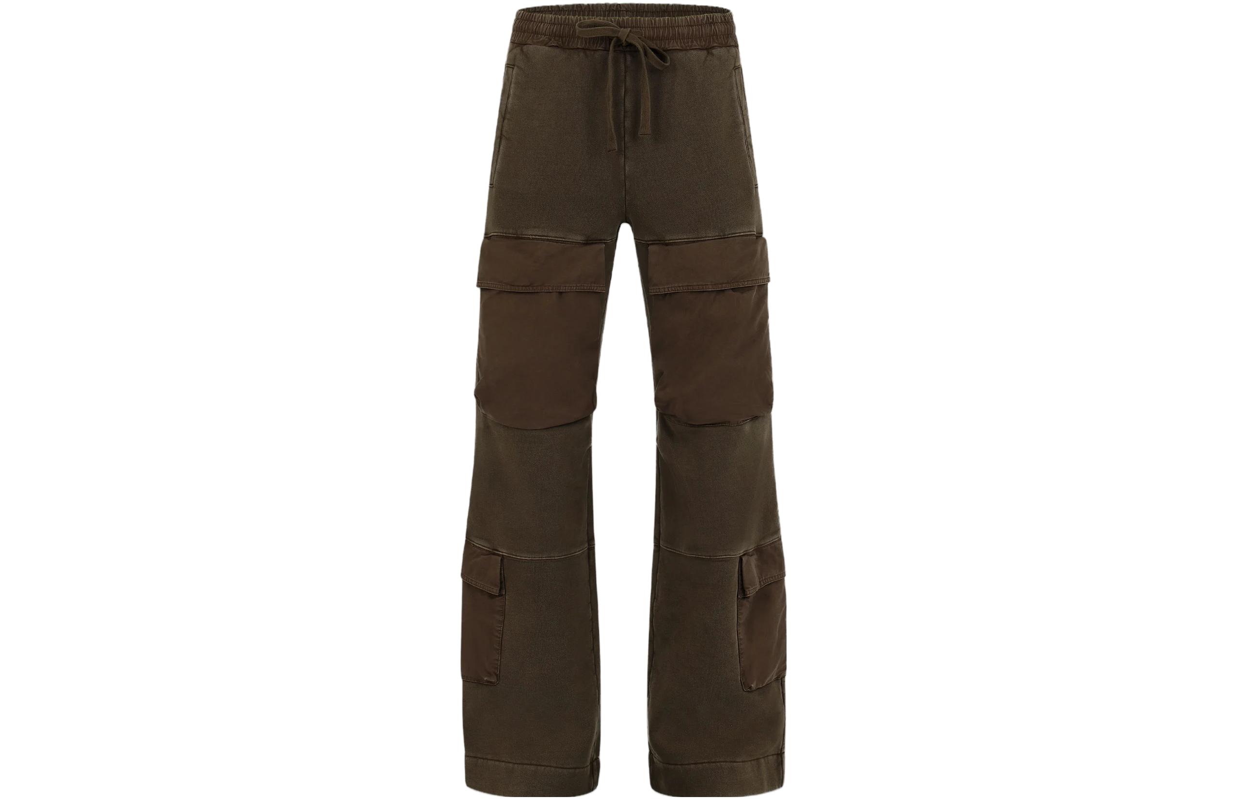 

Широкие брюки с деталями карго Entire Studios, коричневый