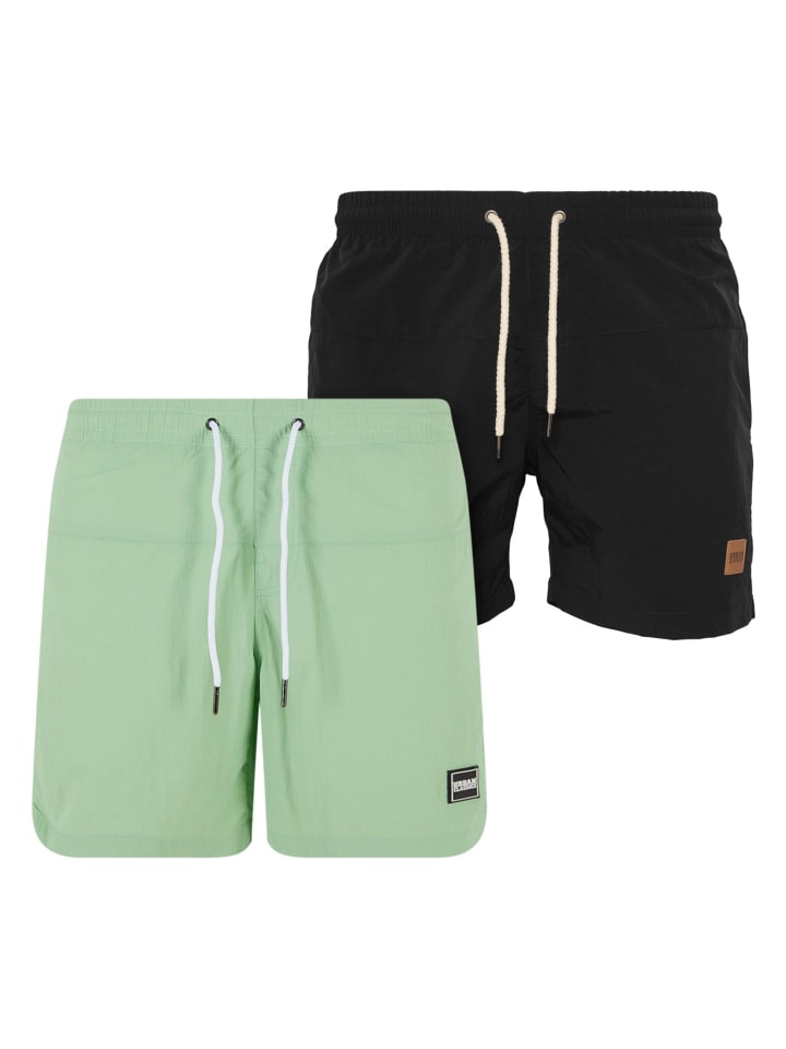 

Плавки Urban Classics Badeshorts in blk/blk+cherry