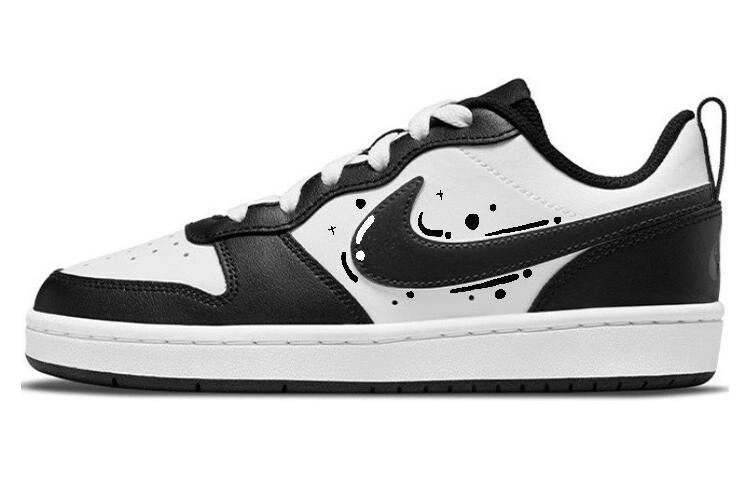 

Кроссовки Nike Court Borough Skateboarding Shoes Women's Low-top Black&White, черный