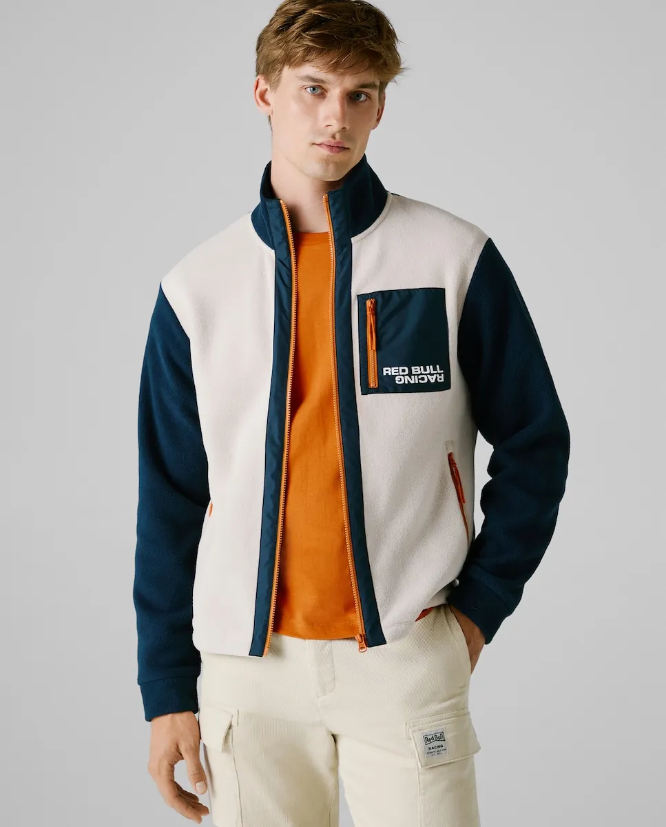 

Мужская спортивная куртка в стиле color block Pepe Jeans, светло-бежевый