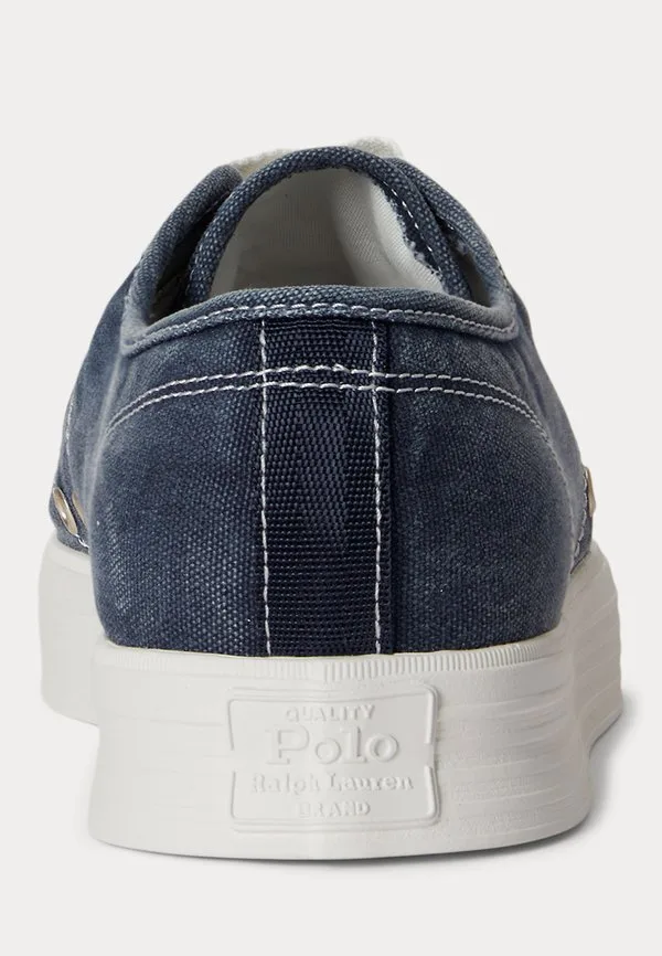 Кроссовки ayers из выстиранного холста Polo Ralph Lauren, Navy — фото 3