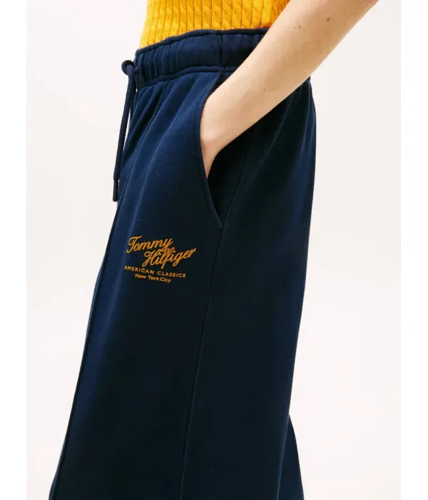 Спортивные штаны Терри loose fit Tommy Hilfiger, темно-синий — фото 4
