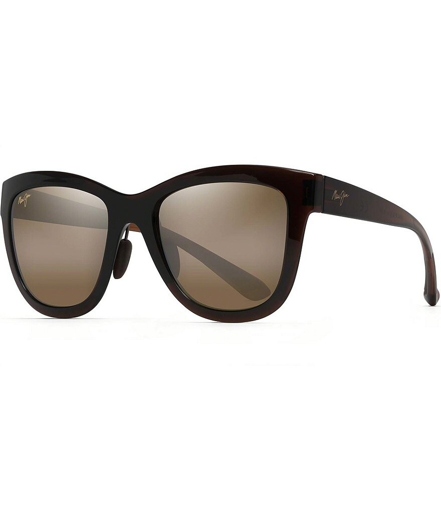 

Поляризованные квадратные солнцезащитные очки унисекс Maui Jim Anuenue 52 мм, коричневый