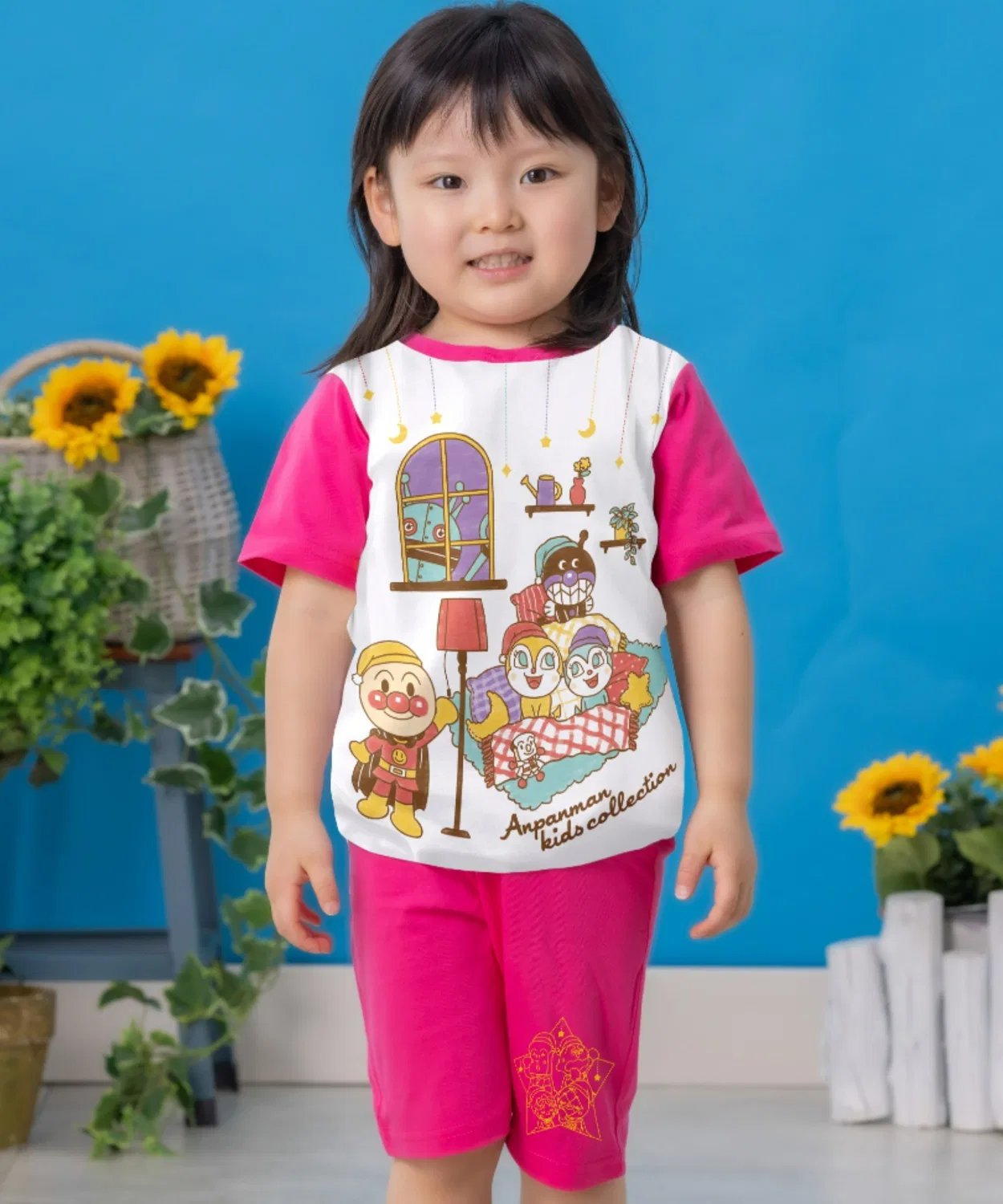 Пижама светящаяся Anpanman Kids Collection, короткий рукав, розовая