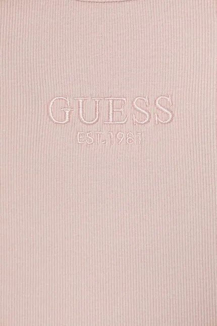 Футболка базовая хлопковая Guess, оранжевый — фото 3