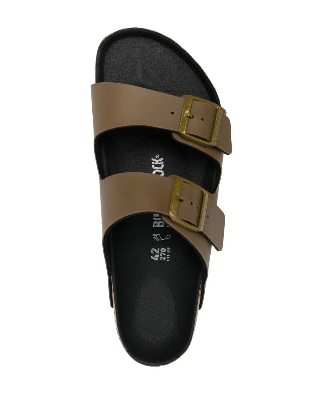 Сандалии с открытым носком и пряжками BIRKENSTOCK, зеленый — фото 4