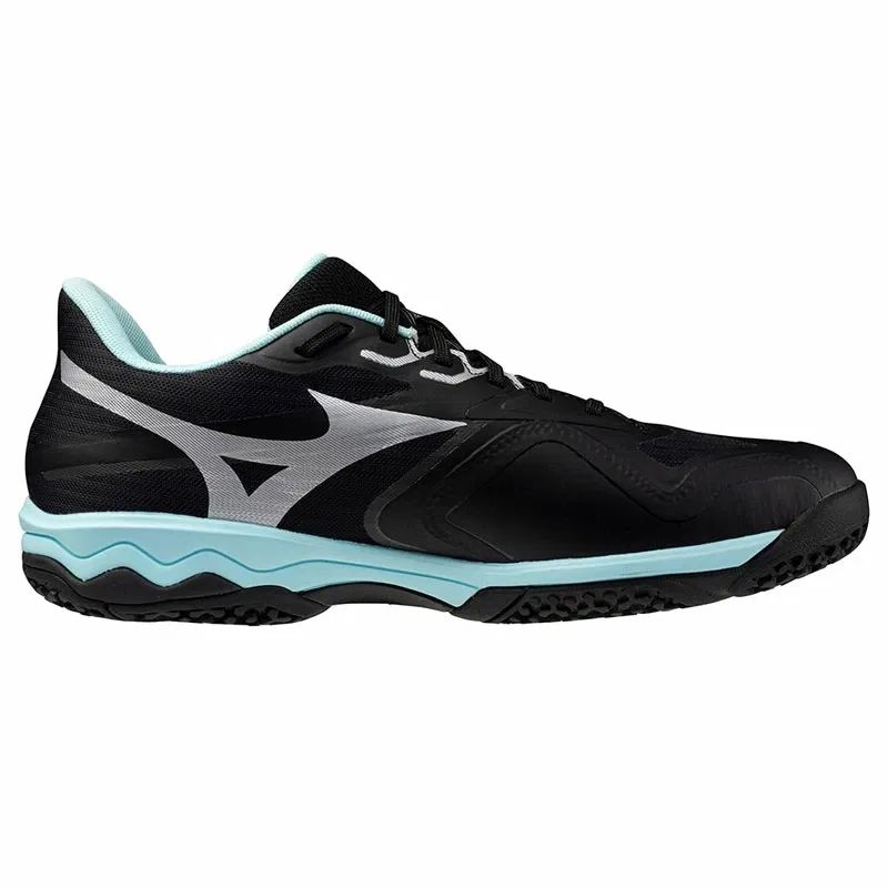 Унисекс теннисные кроссовки «Wave Exceed Court SW OC» от Mizuno, 09 Black X Turquoise — фото 4