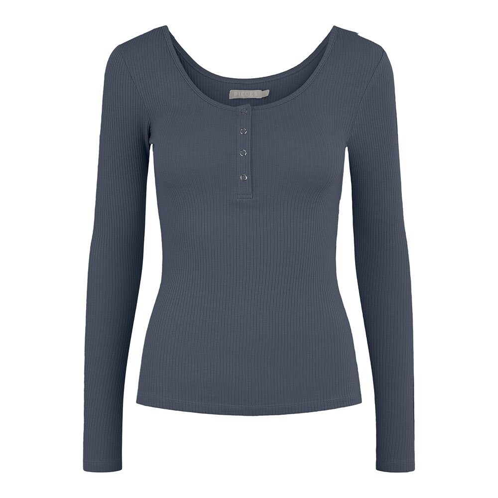 

Футболка с длинным рукавом Pieces Kitte, синий