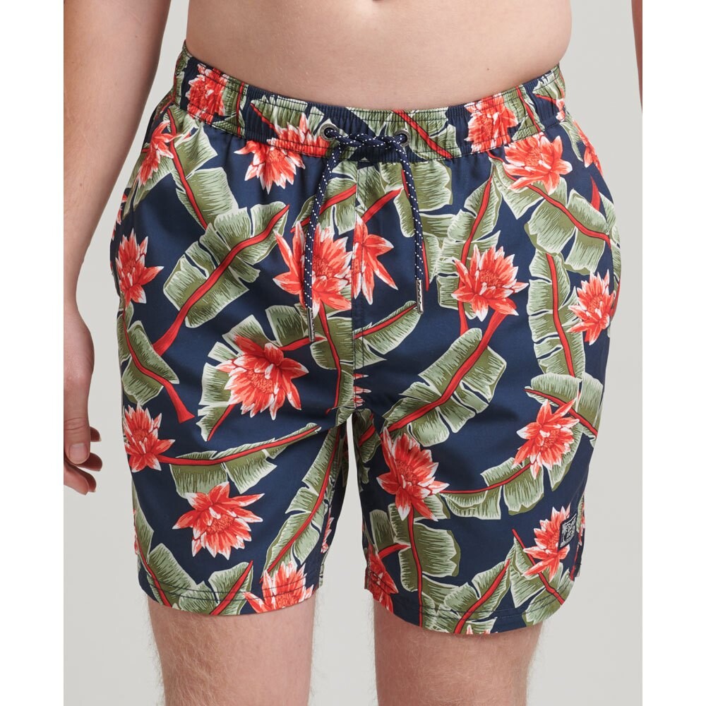 

Шорты для плавания Superdry Vintage Hawaiian, синий