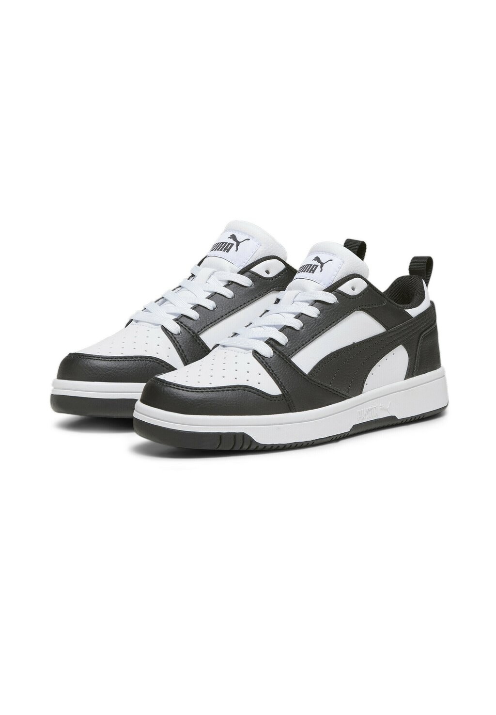 Низкие кроссовки Rebound V6 Jr Unisex Puma, цвет white black — фото 2