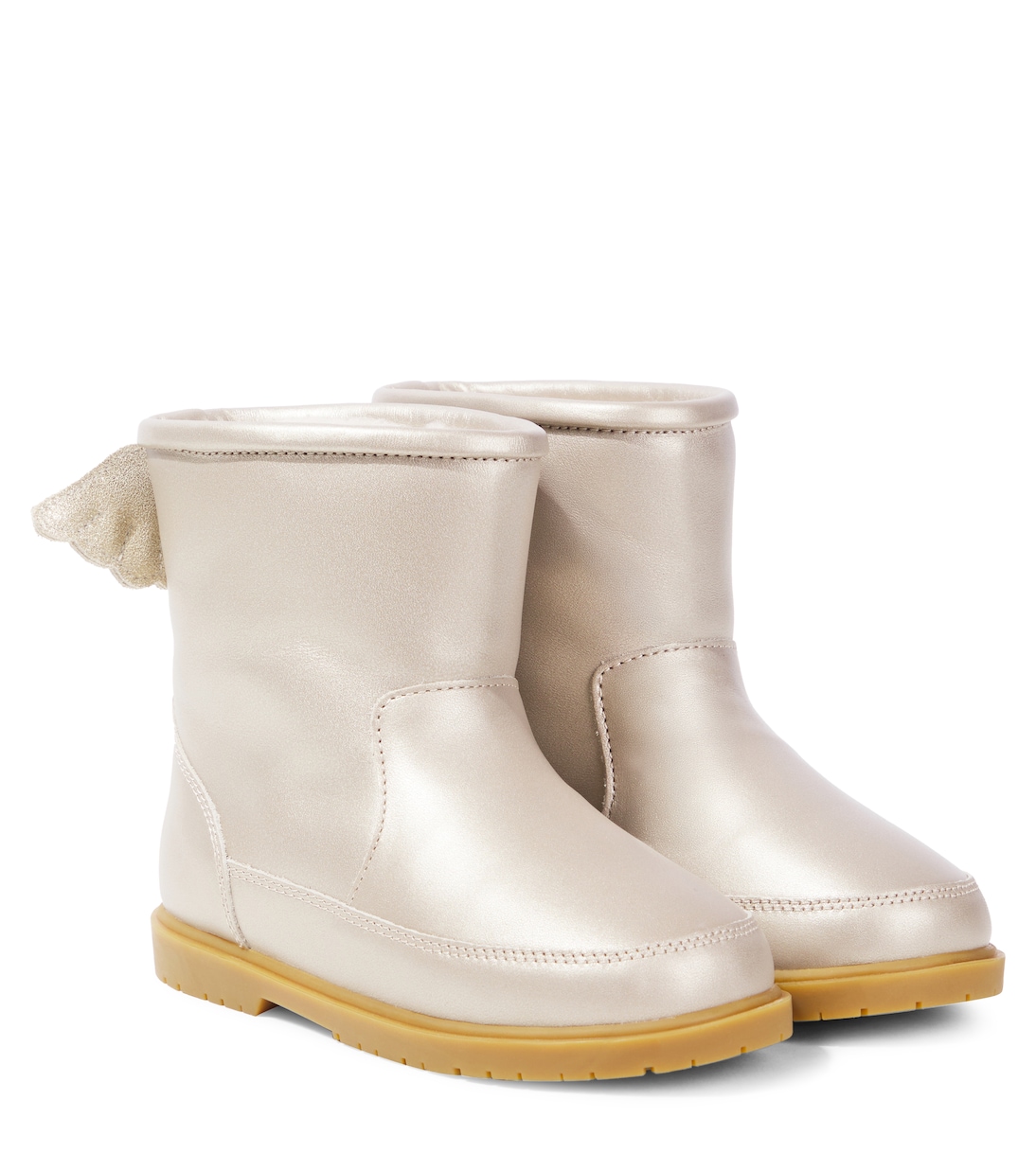 

Ботинки Angela из металлизированной кожи Donsje, Off White Metallic Leather