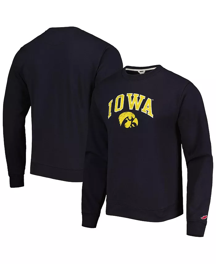 

Мужская черная толстовка Iowa Hawkeyes 1965 Arch Essential с капюшоном League Collegiate Wear