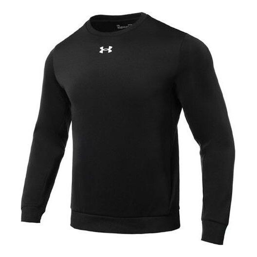 

Толстовка rival fleece crew 'black' Under Armour, черный