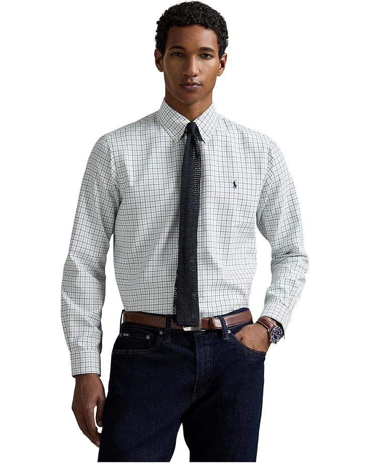 

Поло Polo Ralph Lauren Classic Fit Performance Oxford Shirt, цвет White Fatigue